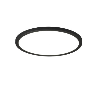 Reality Stropna LED-svetilka Aureo 1-plamenska črna mat Ø 29 cm