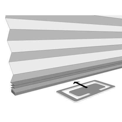 Lepilni plise 90 cm x 190 cm antracitna