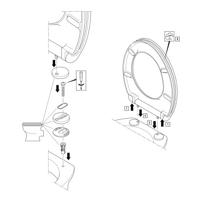 baliv WC-deska Jaru s samodejnim spuščanjem