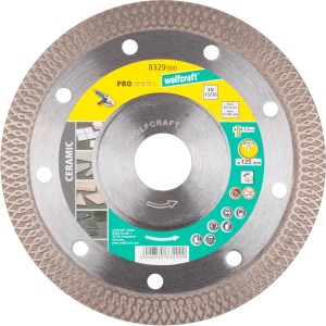 Wolfcraft Diamantna rezalna plošča Pro Ceramic za kotne brusilnike Ø 125 mm