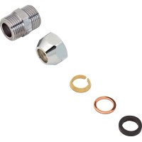 Kompresijska povezava Ø 10 mm Ravna 16,7 mm (R 3/8)