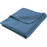 Flis odeja Uni 130 cm x 160 cm svetlo modra