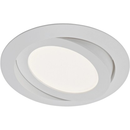 Briloner Vgradna LED-svetilka Bela Vrtljiva V: 3,4 cm Ø: 14 cm