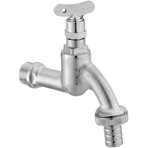 Krogelna pipa 21 mm (R 1/2) s priključkom za cev in ključem