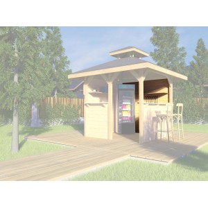 Weka Stenski element zaprt za vrtno hiško Paradies 1