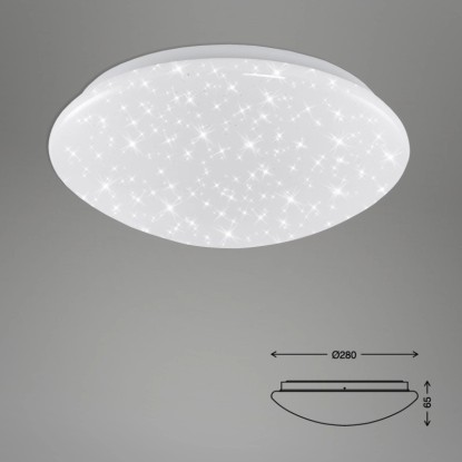 Briloner LED stropna svetilka Brilo Bath bela
