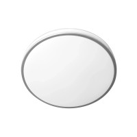 EURAKLES LED stropna svetilka Retro RC krom 55 W Ø 55 x 6,9 cm