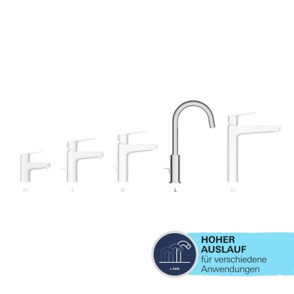 Grohe QuickFix Armatura za umivalnik enoročna mešalna Start Alira krom L