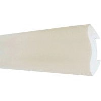 Kotna letev umetna masa 22 mm x 22 mm bela dolžina 2500 mm