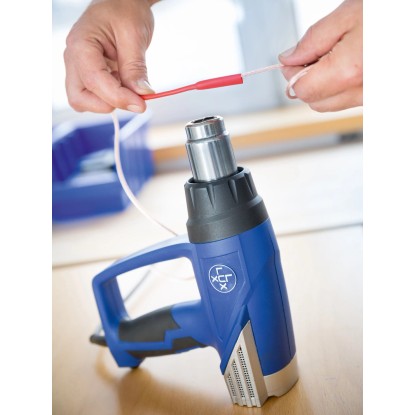 LUX-TOOLS Toplotna pištola HLP-2000 LCD s priborom