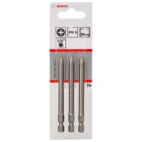 Bosch Vijačni nastavki Extra Hard PH2 89 mm 3 kosi