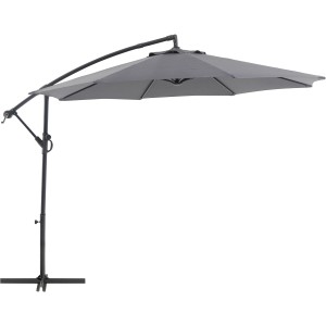 Viseči senčnik Alvarado Ø 300 cm antracit z ročnim mehanizmom