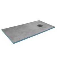 Aurlane Tuš plošča za oblaganje 90 x 160 mm Okrogli odtok