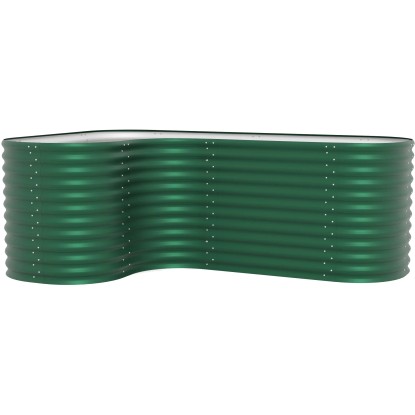 Razširitev za visoko gredo Vitavia Curve 858 Morska trava modularna gradnja