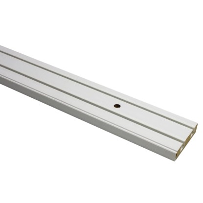 Gardinia Tračno vodilo za zavese 2-kanalna GE2 Bela 300 cm