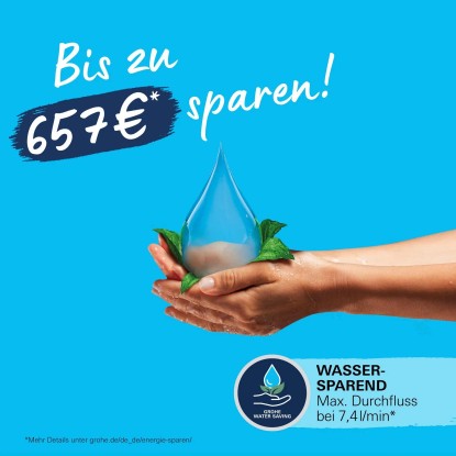 Grohe Ročna prha Vitalio Comfort 110 krom oglata 3 vrste curka Quickfix