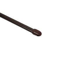 Karnisa za vitražne zavese Ploska Ø 11 mm Rjava 60 cm - 90 cm