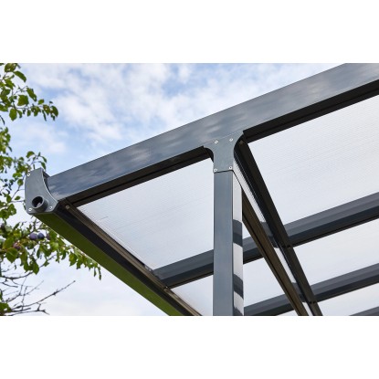 Gutta Nadstrešek za teraso Komplet Antracit 306 cm x 306 cm