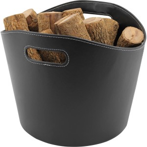 Usnjena košara za drva za kamin