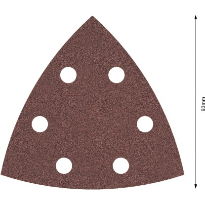 Bosch Delta brusilni list F460 Best for Wood and Paint 5 paketov zrnatosti 80