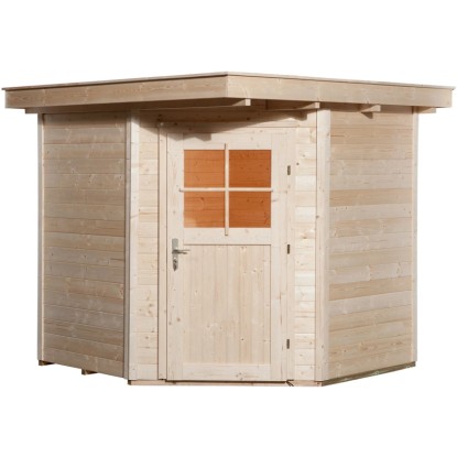 Weka Lesena vrtna hiška Angolo A Natur Š x G: 209 cm x 205 cm