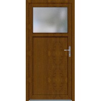 PVC stranska vhodna vrata K 501 zlati hrast 98 cm x 198 cm desno