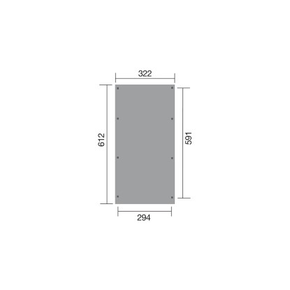 Weka Avtomobilski nadstrešek  617 Vel. 2 s strešnimi ploščami iz PVC 322 x 612cm