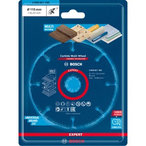Bosch Expert Rezalna plošča Carbide Multi Wheel 115 mm x 22,23 mm