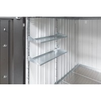 Set regalov Biohort za mini garažo, vklj. s stojalom in 2 policama 77x26,8x14 cm