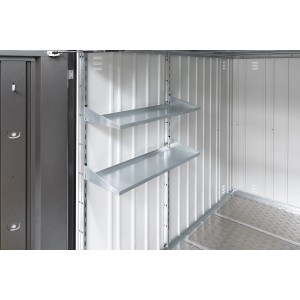 Set regalov Biohort za mini garažo, vklj. s stojalom in 2 policama 77x26,8x14 cm