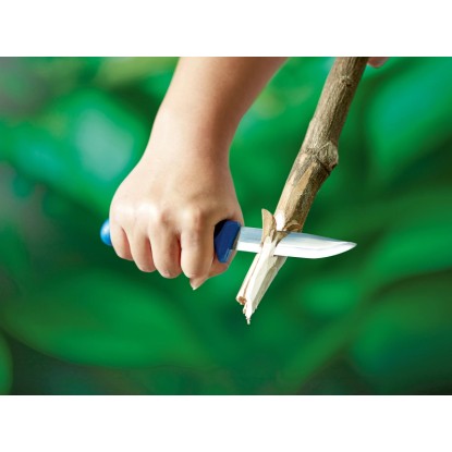 LUX-TOOLS Zunanji nož 10 cm modro-črn
