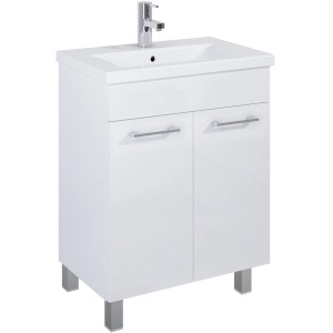 Podumivalniška omara 60 cm Cheese bela z nogami