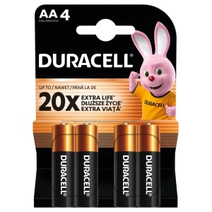 Duracell Alkalne baterije Basic AA 4 kos