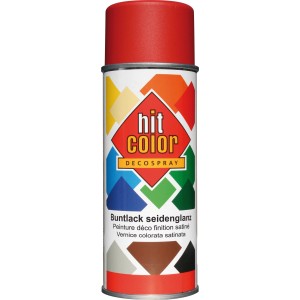 Hitcolor Barvni sprej ognjeno rdeč svilnato sijajni 400 ml