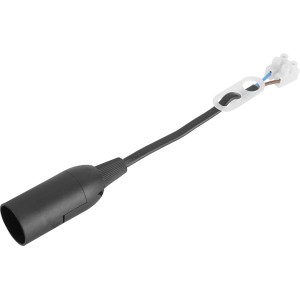 Okov za prenovo črn gladek E14