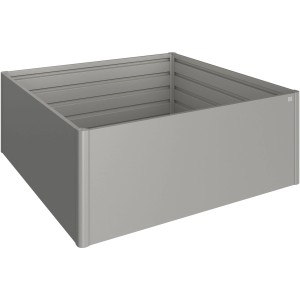 Biohort Kovinska visoka greda 2 x 2 kremenovo siva-kovinska 201 x 201 x 77 cm