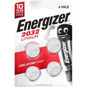 Energizer Litijeva gumbna baterija CR2032 3 V Pakiranje po 4 kose