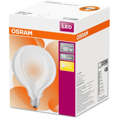 Osram LED-sijalka Globeform E27/7 W (806 lm) Toplo bela