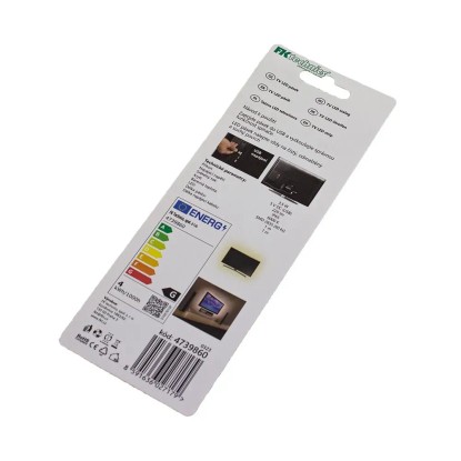 LED trak 60LED/m za TV z USB in stikalom, 4,8W/m, 2835, IP65, 6000K, bel, 1 m