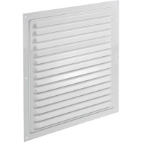 Prekrivna rešetka aluminij 300 mm x 300 mm bela