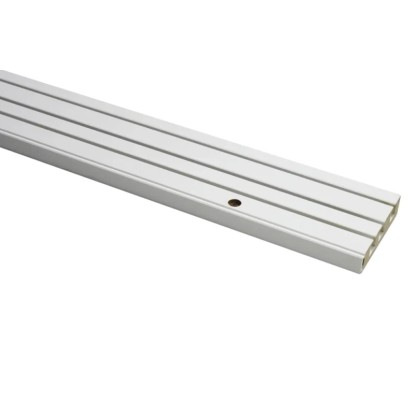 Gardinia Tračno vodilo za zavese 3-kanalna GE3 Bela 150 cm