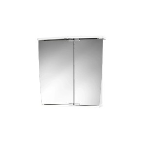 Jokey Omarica z ogledalom Numa LED 58 cm x 59,5 cm x 22 cm bela