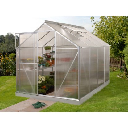 Vitavia rastlinjak Triton 5000 HKP 6 mm Aluminijasto-prazen 5 m² s temeljem