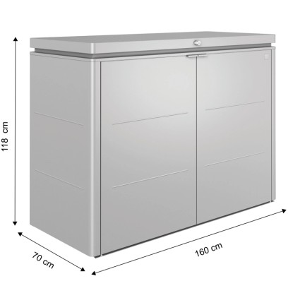 Biohort HighBoard Vel. 160 kovinsko srebrna