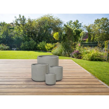 Lonec za rastline Bargemon Ø 72 cm x 68,5 cm siv