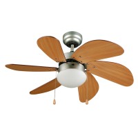 Ferotehna Lights Stropni ventilator Texas Wood Ø 82 cm videz lesa 1 x 60 W