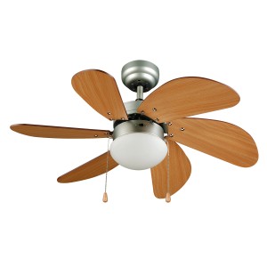 Ferotehna Lights Stropni ventilator Texas Wood Ø 82 cm videz lesa 1 x 60 W