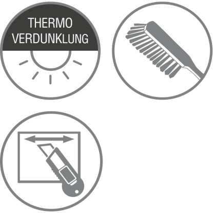Gardinia Plise Concept Thermo 50 cm x 130 cm bela