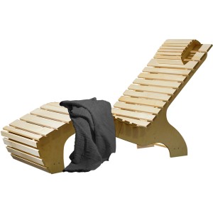 Weka Wellnissage Komfortni ležalnik z brisačo za savno