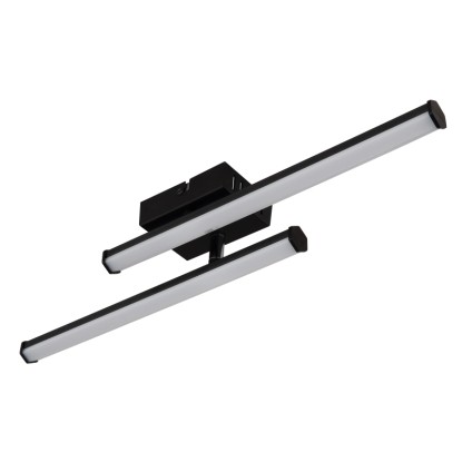 Globo LED stropna svetilka Kirina plastika mat črna 500 x 70 x 84 mm